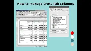 Cross Tab Column Adjustment in SAP Crystal Report