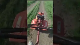 Каране на мотофреза premium 7 hp| Premium tiller 7 hp review and ride|no talking just driving
