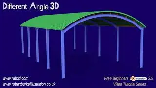 DA3D From the Default Cube to a Hay Barn - Progress Animation