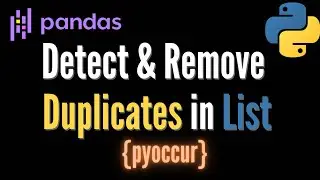Detect & Remove Duplicates in List of Pandas Dataframes | Simple Python Tutorial