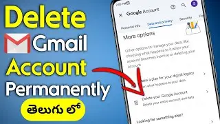 How to Delete Gmail Account Permanently || Delete Google account
