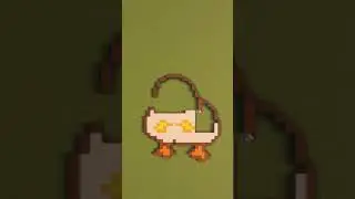 duck pixel art #shorts #emojichallenge #minecraft #minecraftbuilding #timelapse