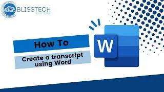 How to create transcripts using Word