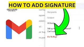How To Add Signature on Gmail(EASY)