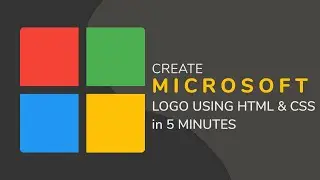 MICROSOFT LOGO USING HTML & CSS JUST IN 5 MINUTES