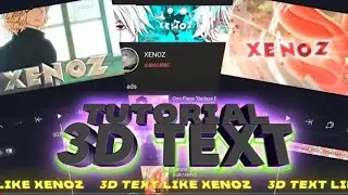 3D TEXT LIKE XENOZ IN ALIGHT MOTION FREE PRESET 