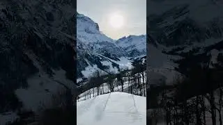 Relaxing gondola ride ELM SWITZERLAND #shorts