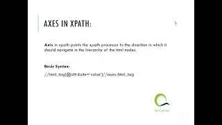 Mastering XPath - 3 | Axes in XPath locator | Selenium Automation Testing