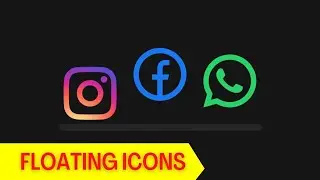 Floating Social Medial Icons | HTML & CSS  | Yes I Can Do