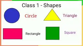 Class 1 Maths Learn shapes name | shapes | 20 shapes name