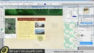 Diseño web con texturas en Photoshop. Parte 10.2
