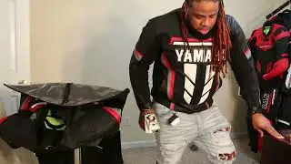 Finesse trying on his custom made GKSPORT gear!!