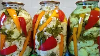 Маринованная Цветная капуста на Зиму очень вкусный Рецепт
