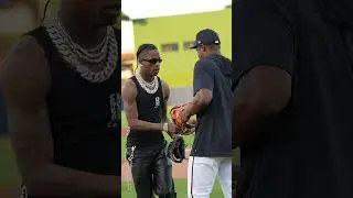 Travis Scott Throws MLB First Pitch to Nats Josiah Gray