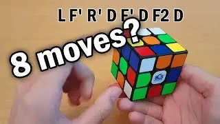 Rubik's Cube 8-move Cross Example/Walkthrough Solves