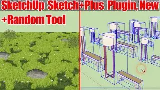 How to use Random Plugin from SketchPlus Plugin in SketchUp