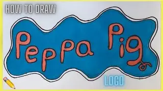 How to draw Peppa Pig Logo ✏️