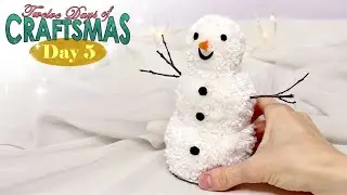 Pom-pom Snowman – Day 5 – Twelve Days of Craftsmas
