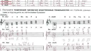Сольфеджио 7 класс Калинина ОТВЕТЫ Страница 6 родственные Тональности