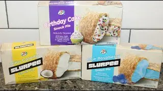 7-Eleven 7 Select Snack Pies: Birthday Cake, Slurpee Piña Colada & Slurpee Blue Raspberry Review