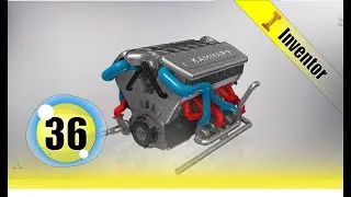 Autodesk Inventor tutorial   V12 engine | Ep 36  Full HD 😍