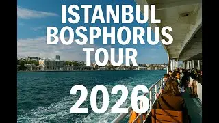 Bosphorus Cruise Istanbul  Europe to Asia Boat Tour in 4K