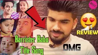 Hero Reacts To Barrister Babu Title Song - Anirudh And Bondita | Reaction HeRo