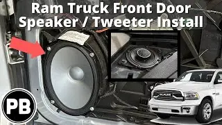 2013 - 2018 Ram Truck Front Door / Tweeter Speaker Install