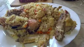 Готовим плов с домашней курочкой.