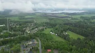 Drone flight from Outokumpu old mine towards lake Sysmäjärvi, Eastern Finland 25.5.23