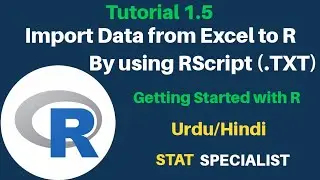 R Programming Tutorial: How to import data into r from excel by using r studio