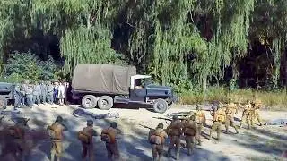 The Japanese army surrounded the female student, but unexpectedly she was a sharpshooter.So exciting