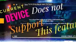 current device does not support this feature || free fire problem solved || 