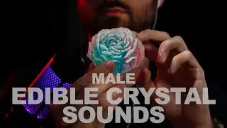 ASMR Edible Crystals Sounds - Crunchy Eating Sounds - Beard ASMR