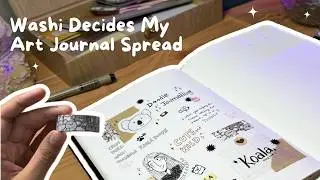 Washi Tape Decides My Art Journal Spread Setup