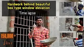 Window elevation design for home || Timelapse of window design || Window side box design