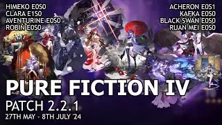 [Honkai Star Rail F2P] Pure Fiction 2.2.1 (IV) Stage 4 12* Himeko Clara Aventurine Robin Acheron