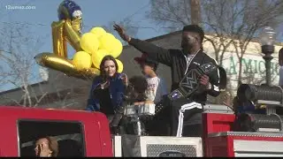 Dodge County honors Super Bowl champ Leonard Floyd with parade