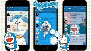 Cara mengubah tema whatsapp doraemon aesthetic 💫