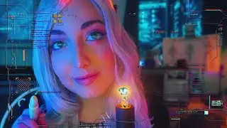 Cyberpunk ASMR Medical Exam||Upgrades (drawing in your new features) Sci-Fi Role-play