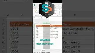 Add New Column in Excel with two methods #exceltips #excelformula #skillpro00000 @skillpro00000