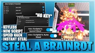 Steal A Brainrot Script *NO KEY* - New Instant Steal, Speed hack, Secret Finder, Esp & More! ⛓️🐘