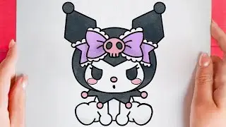 Como dibujar a kuromi paso a paso facil kawaii - sanrio