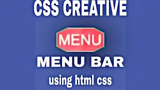 Css creative menu hover effects ||Pure Html and Css