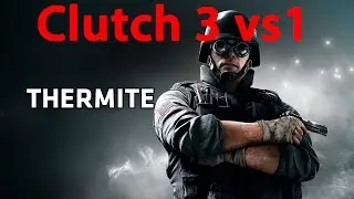 Thermite Clutch 3 vs 1 [HD] + Teamkill - Rainbow Six: Siege (Facecam) german Gameplay