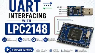 LPC2148 UART ( Serial Communication ) | Keil Programming | Proteus Simulation