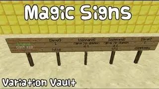 Minecraft Bukkit Plugin - Magic Signs - edit, commands, teleport, speed and more!