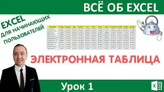Электронная таблица. Excel для начинающих пользователей.