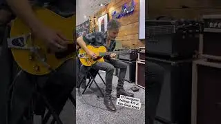 Diego Garcia “El Twanguero” with Collings 470 JL and Two-Rock Vintage Deluxe at NAMM 2023.