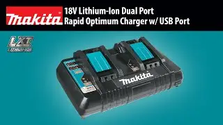 MAKITA 18V Lithium-Ion Dual Port Rapid Optimum Charger (DC18RD)